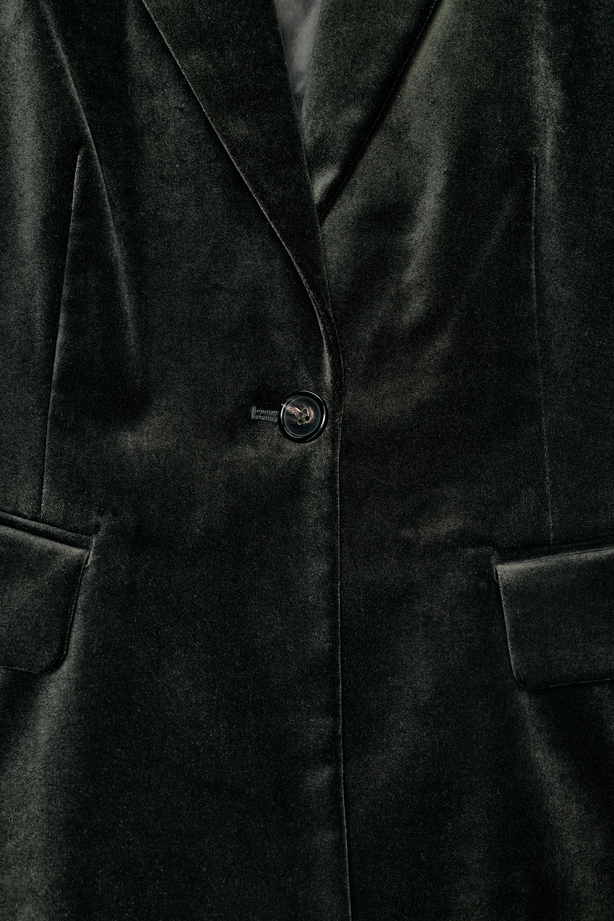 TAILORED VELVET BLAZER ZW COLLECTION